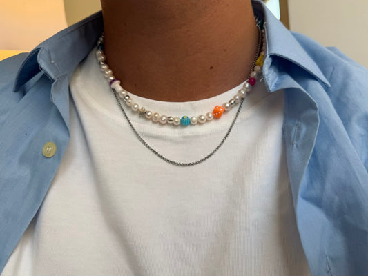 COLLAR JOY POP PLATEADO